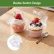 thumbnail image 4 of Dealusy Juego de 100 Contenedores Transparentes Herméticos para Cupcakes, 4 of 6