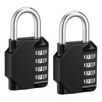 Genérico - Pack X2 Candado De Seguridad Candados Con Clave 4 Digitos