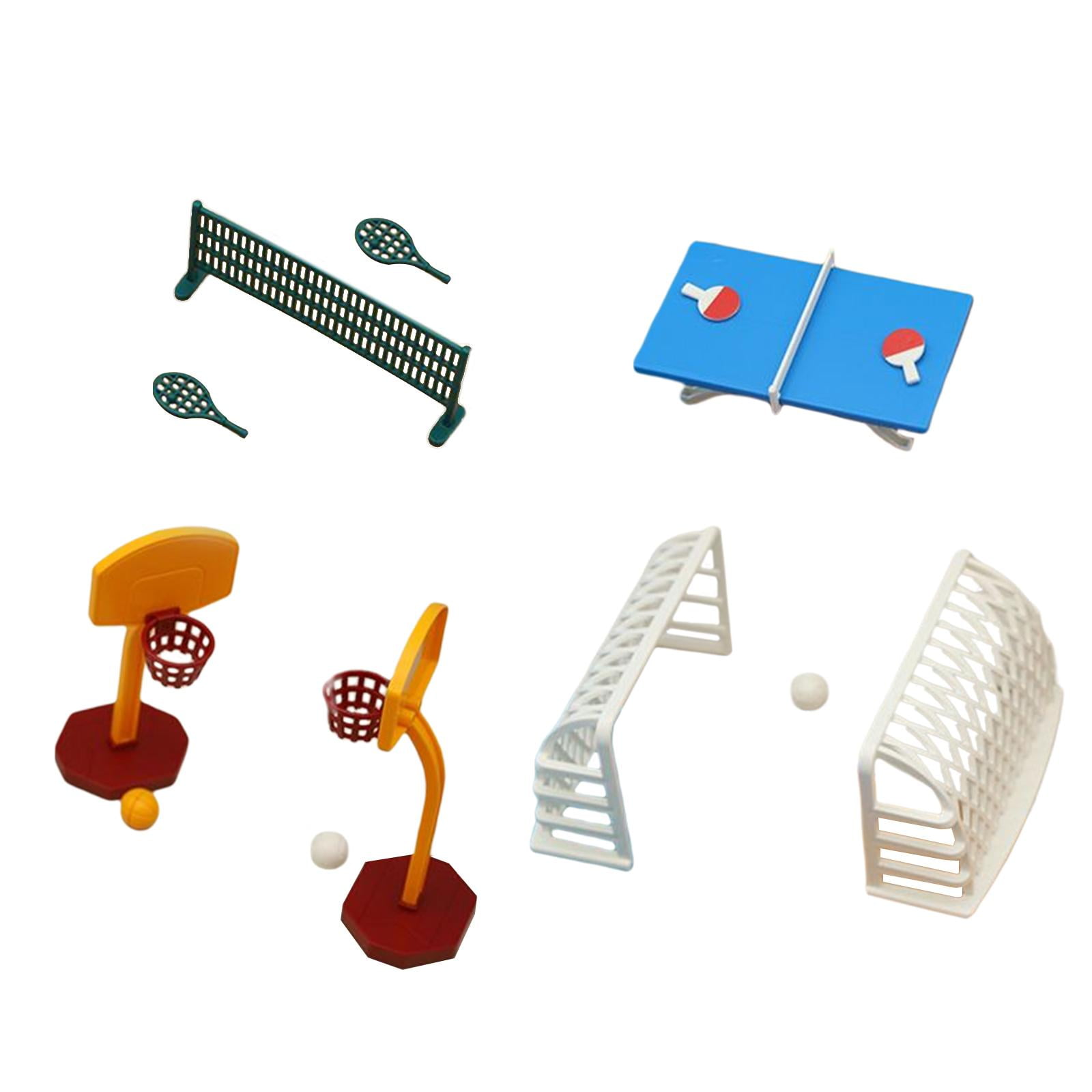 Magideal - Muñecas 1:12, Equipos Deportivos, Juego De Simulación De Fitness, Modelo, Accesorio De Decoración En Miniatura, Adorno Para Muebles