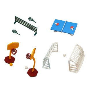 Magideal - Muñecas 1:12, Equipos Deportivos, Juego De Simulación De Fitness, Modelo, Accesorio De Decoración En Miniatura, Adorno Para Muebles