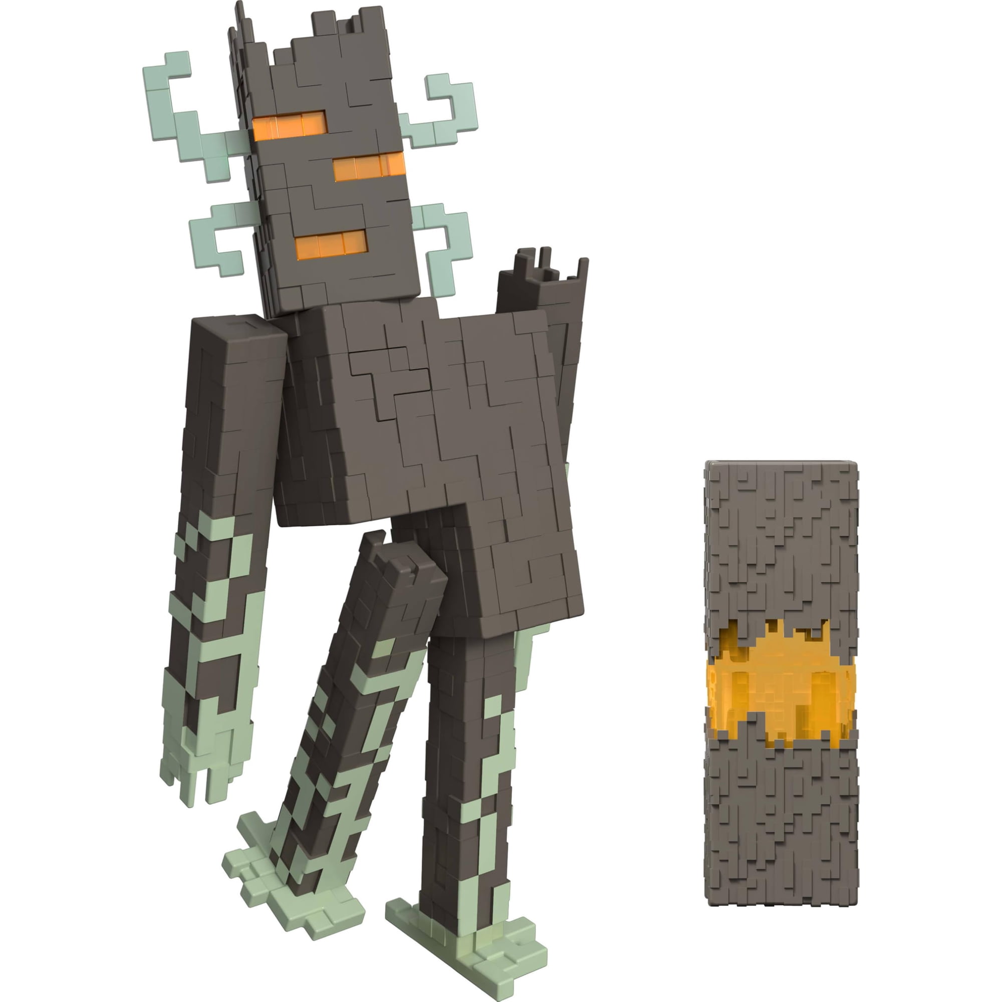 Figura De Acción Minecraft The Creaking De Mattel 20 Cm Con Luces Y Sonidos