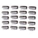 thumbnail image 4 of 20 unids extensiones de cabello clips a presión peluca agarre clip pelucas accesorios marrón claro, 4 of 5