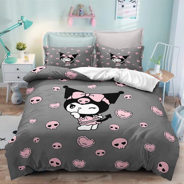 Cinnamoroll Bedding Sets Comforter Cover Bed Cover Duvet Cover Pillow Case 2-3 Pieces Sets Kids Adult Size