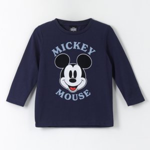 Polera Manga Larga Niño Mickey Mouse Azul Marino Disney