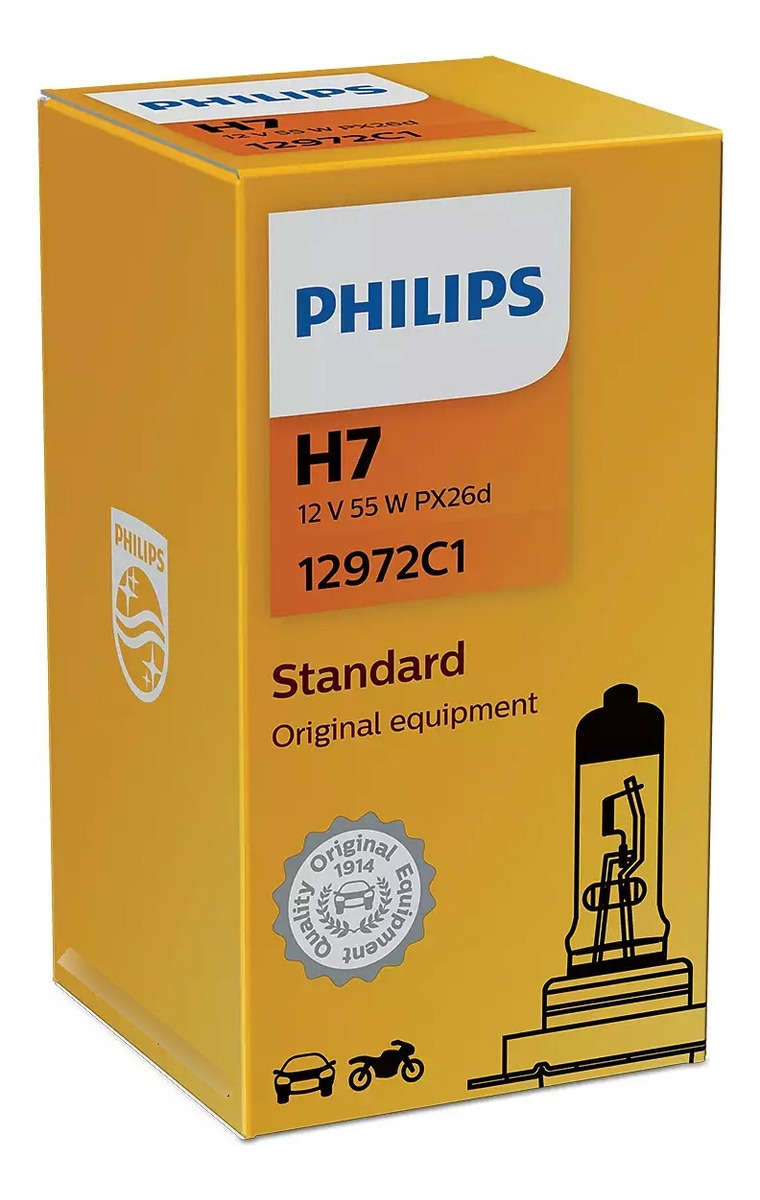 Ampolleta (Bombilla) Philips H7 12V-55W Px26D