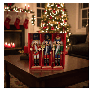 Genérico - Pack 3 Cascanueces Navideño Colgante Adorno Navidad