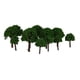 thumbnail image 2 of 50 Piezas 3 Cm Paisaje Paisaje Tren Modelo Árboles Verde Escala 1/500, 2 of 2