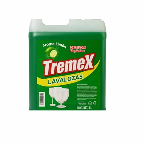 Lavaloza Líquido Tremex Limón Verde 5 Litros – Detergente