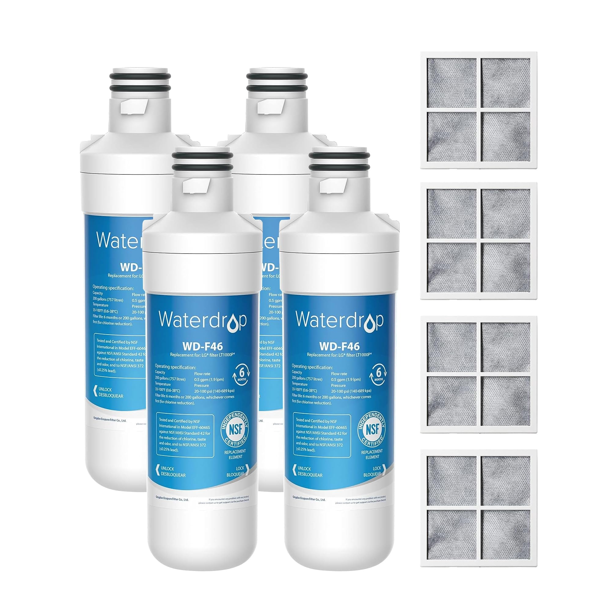 Filtro De Agua Para Refrigerador Y Filtro De Aire Waterdrop Lt1000pc