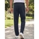 thumbnail image 3 of Pantalones de pana con cintura de cordón y patrón de rayas en parches para hombre INSPIRE CHIC 32 Azul Marino, 3 of 6