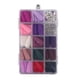 thumbnail image 1 of Uñas postizas a presión, cobertura total, coloridas, para salón de uñas, con taladro decorativo., 1 of 5