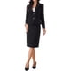 thumbnail image 1 of INSPIRE CHIC Conjunto de Traje de Falda de 2 Piezas para Mujer Blazer de Manga Larga Falda Lápiz Atuendos Formales de Trabajo de Negocios L Negro, 1 of 6