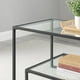 thumbnail image 3 of Mesa de Centro Landala | Vidrio y Fierro Negro blanco, 3 of 6