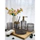 thumbnail image 2 of Set de accesorios de baño Lamarriti Glass con dispensador de jabón gris, 5 unidades, 2 of 7
