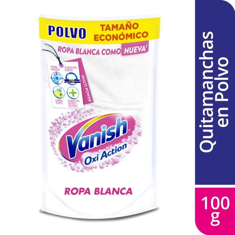 Quitamanchas Polvo Ropa Blanca Doypack 100 g Vanish