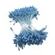 thumbnail image 2 of 1 paquete artificial mate cabezas dobles flor estambre pistilo azul marino, 2 of 5