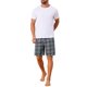 thumbnail image 2 of INSPIRE CHIC Pantalones Cortos de Pijama de Verano para Hombre con Cintura Elástica y Cuadros Casuales 32 Gris, 2 of 6