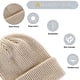 thumbnail image 3 of Gorro clásico de invierno cálido para hombre, gorro de punto acrílico con puños, gorro de uso diario, 3 of 7