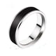 thumbnail image 1 of Joyería Banda Anillo De Acero Titanium De La Manera Inoxidable Para Hombres Negro Tamaño 7, 1 of 1