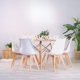 thumbnail image 1 of Comedor Redonda Shanna 120cm + 6 Sillas Tulip Blanco | Moderno, 1 of 3