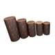 thumbnail image 1 of Cubiertas De Soporte De Zócalo Cilíndrico, Duraderas Y Suaves, Para Vacaciones, Cumpleaños, Banquete, Grano De Madera, 5 Uds., 1 of 5