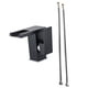 thumbnail image 2 of Grifo de lavabo de baño con luz LED, caño de cascada que cambia de 3 colores, grifo mezclador, grifo de tocador de lavabo Negro, 2 of 5