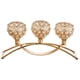 thumbnail image 3 of Portavelas De Cristal De Lujo Para Centro De Mesa De Comedor De Banquete Dorado, 3 of 5