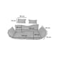 thumbnail image 2 of Cojin adicional silla colgante XXL cafe, 2 of 2