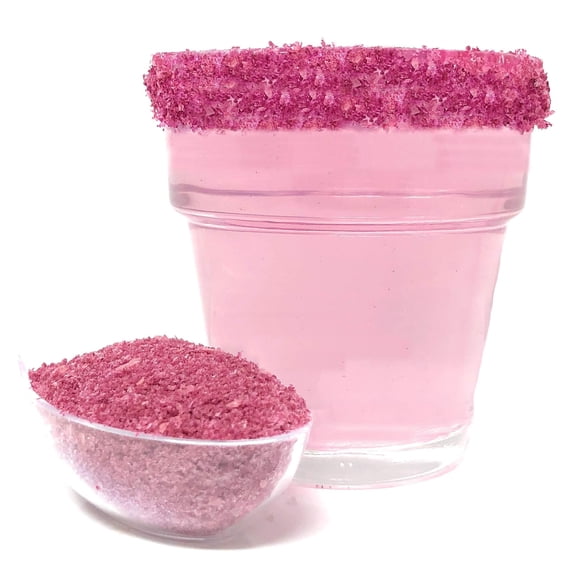 Rimmer para margaritas, color rosa, de la marca Cocktail Salt Snowy River, bolsa de 473 ml