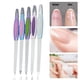 thumbnail image 4 of Lima de uñas de metal, lima de doble punta, herramientas para manicura y pedicura, recortadora de cutículas para uñas naturales., 4 of 7