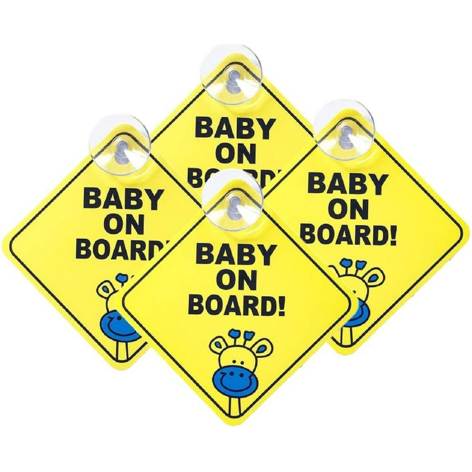 Genérico - Set 12 Pegatinas Letrero Bebé A Bordo Señal Seguridad Lau