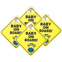 Genérico - Set 12 Pegatinas Letrero Bebé A Bordo Señal Seguridad Lau