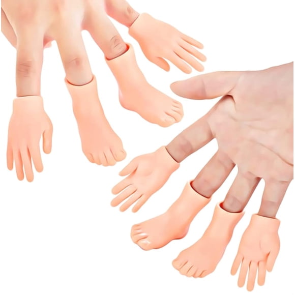 Manos Para Dedos 4 Piezas Títeres En Miniatura