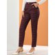 thumbnail image 5 of INSPIRE CHIC Pantalones de Tartán a Cuadros para Mujer de Regreso a Clases, Cintura Alta Elástica, Rectos y Largos, 3XL Burdeos, 5 of 7