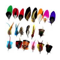 Magideal - Plumas Para Sombreros Fedora, Plumas Artesanales Novedosas Para Sombreros De Vaquero, Broches, Decoraciones De Broches Cantidad 20