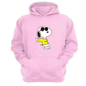 Genérico - Polerón Canguro Snoopy Freddy Rosa Talla M Unisex