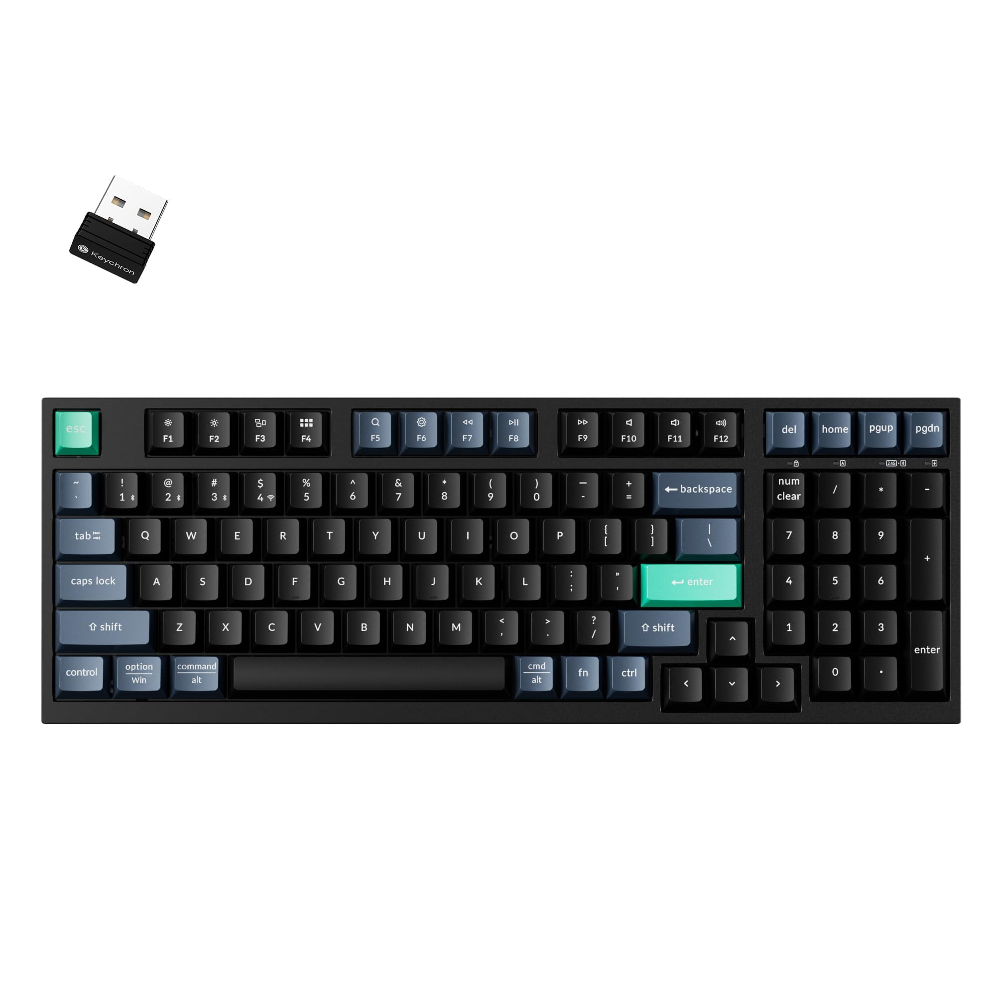Teclado Inalámbrico Keychron B35 96% Layout Con Teclado Numérico