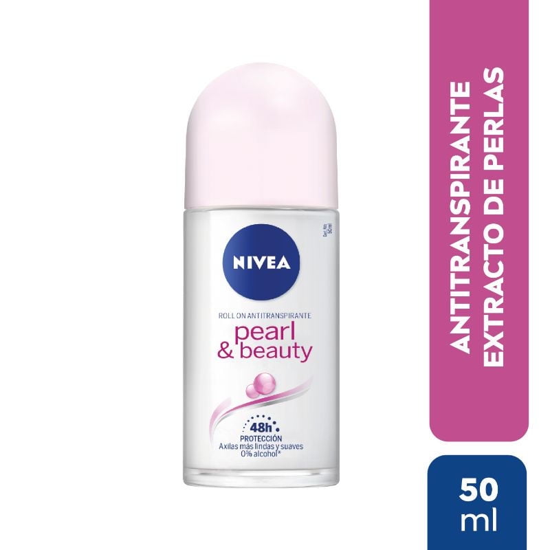 Desodorante Mujer Roll On Pearl & Beauty Frasco 50 g Nivea