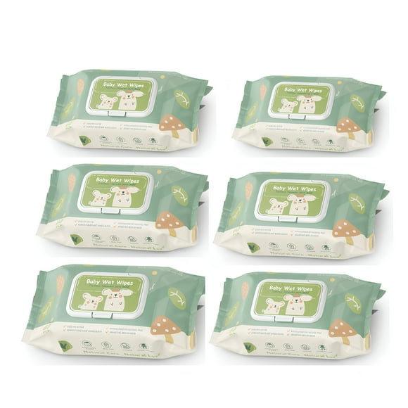 Toallitas Húmedas Con Tapa Pack 6x80 Unidades LuBabycas