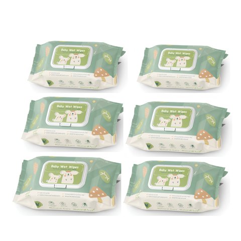 Toallitas Húmedas Con Tapa Pack 6X80 Unidades Lubabycas