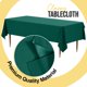 thumbnail image 4 of Exquisite Mantel de Plástico Premium 66% Más Grueso, Rectangular, 0,5 mil, Pack de 6, Verde Oscuro, 54" x 108" (137 cm x 274 cm), Descartable y Resistente, 4 of 7