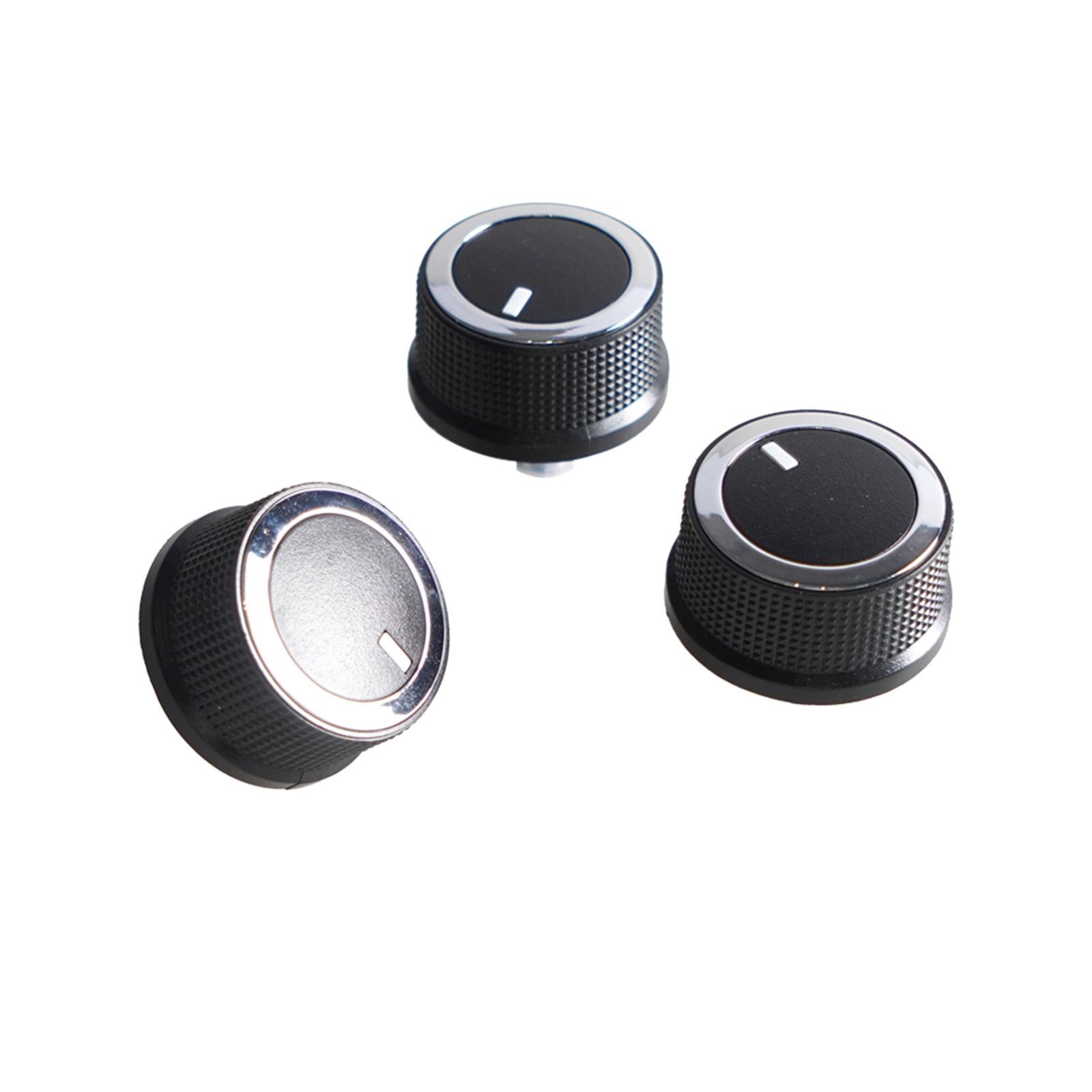 Magideal - Perilla De Control De Temperatura Del Aire Acondicionado Del Calentador De 3 Piezas 84141127 Componentes Repuestos Para Automóviles Montaje Fácil De