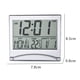 thumbnail image 2 of Reloj de viaje creativo y sencillo, reloj despertador electrónico plegable con pantalla de fecha y temperatura, reloj de escritorio, 2 of 6