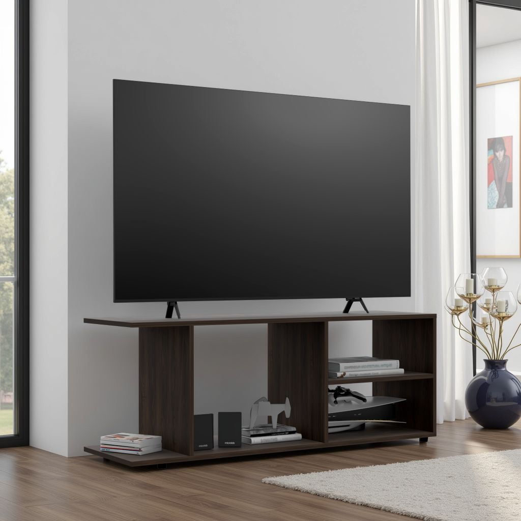 Tuhome - Rack De Tv Goodwood 50" Nogal Europeo 45,4x120,3x34,9 Cm