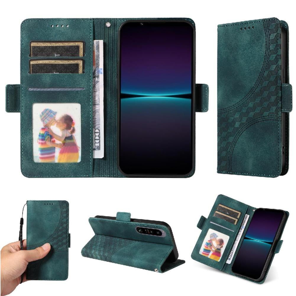 Carcasa Foxdock Sony Xperia 1 Iv De Cuero Pu, Diseño Acolchado Clásico, Protección Contra Caídas Y Rayones