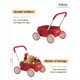 thumbnail image 3 of Pula Baby Push Walker kidpop de 6 a 12 meses con ruedas, color rojo, 3 of 9