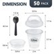 thumbnail image 2 of Vasos de Parfait Slomg 355 ml 50 juegos desechables transparentes, 2 of 6