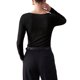 thumbnail image 4 of INSPIRE CHIC Blusas con cuello vuelto para mujer de manga larga, elegante, drapeado, casual de otoño, blusa ligera S Negro, 4 of 6
