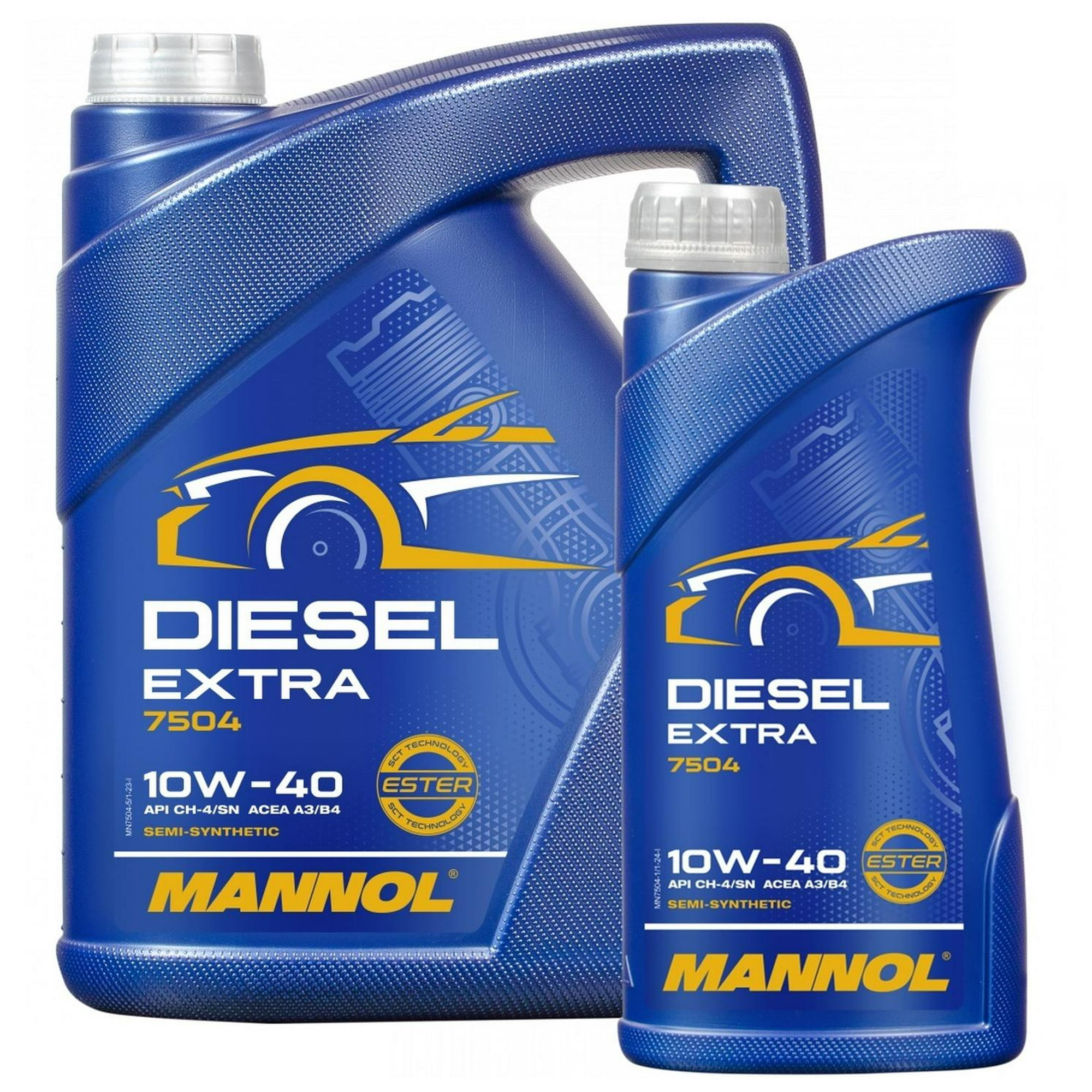 Aceite De Motor Diesel Extra 10w40 Mannol 6lts Amarillo