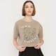 thumbnail image 3 of Polera Mujer Fun Manga Corta Crop Café Acid Wash Corona, 3 of 5